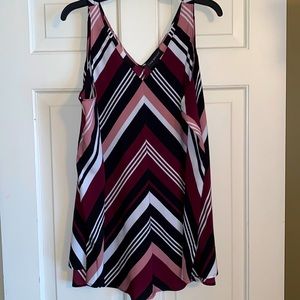 Lane Bryant chevron stripe top